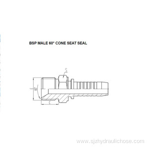BSP Male 60° Cone Seat Seal 12611